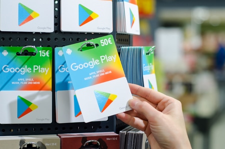 Comment échanger une carte Google Play