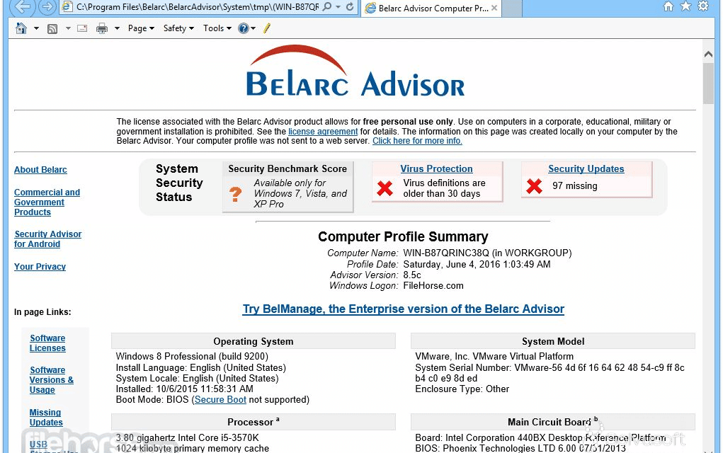 Belarc Advisor v11.4 Review