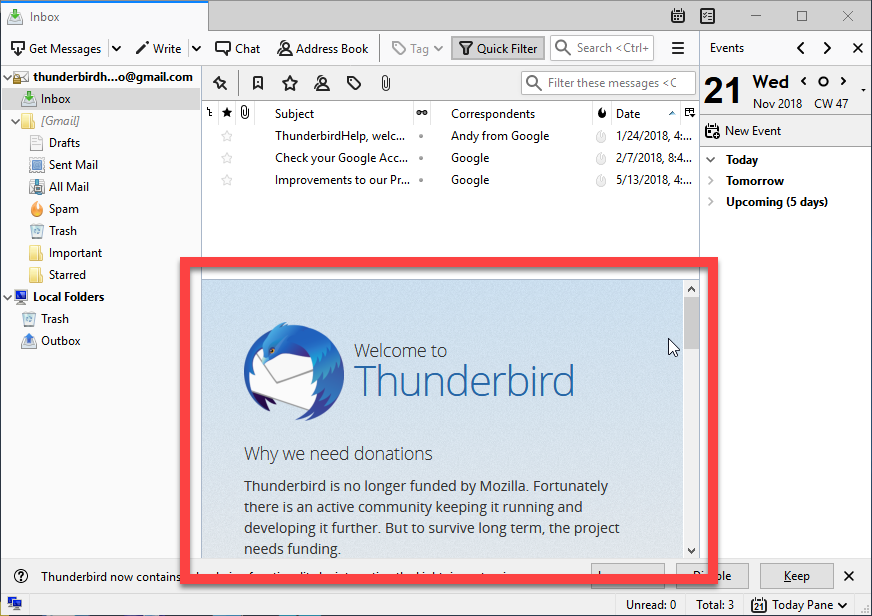 Voici comment Mozilla Thunderbird Mail va arriver sur Android