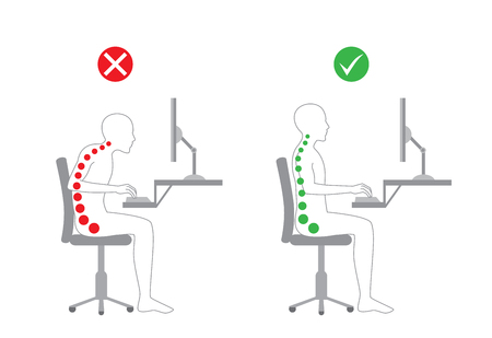 6 erreurs de posture à éviter lorsque vous êtes assis à votre bureau