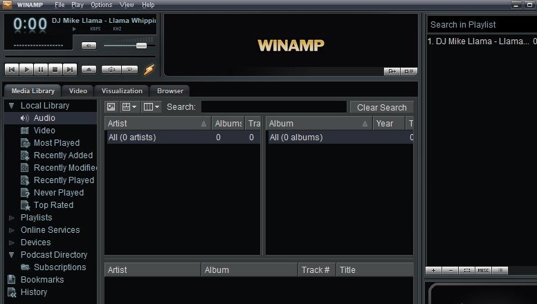 Winamp 5.9 est la première mise à jour stable depuis quatre ans