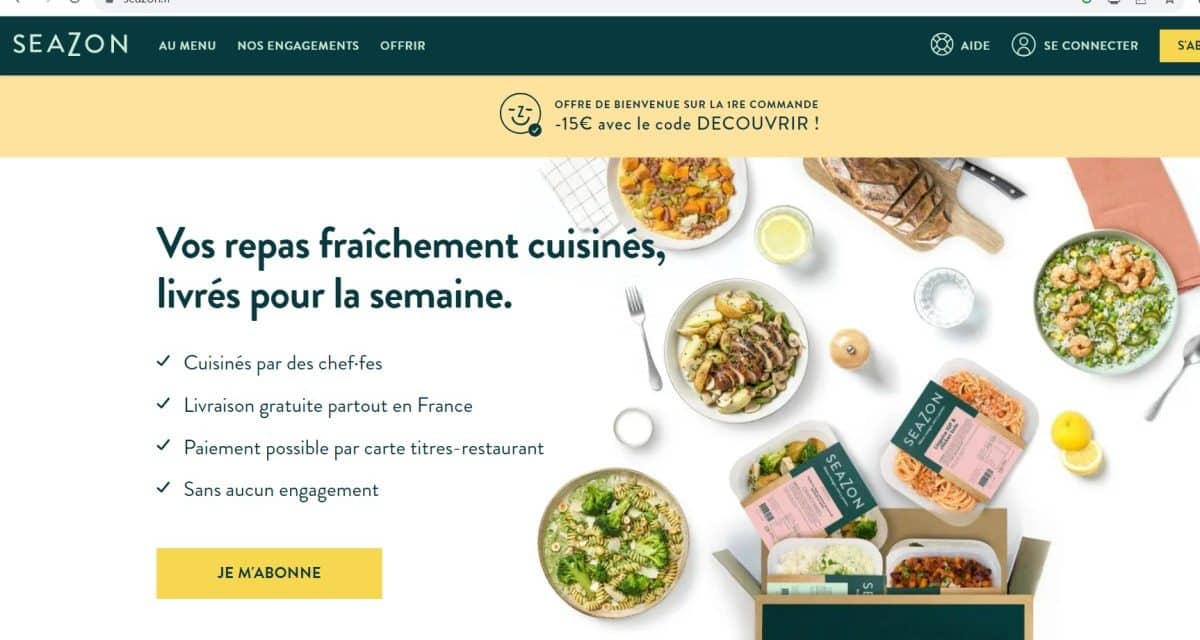 Seazon : Révolution de la livraison de plats en France