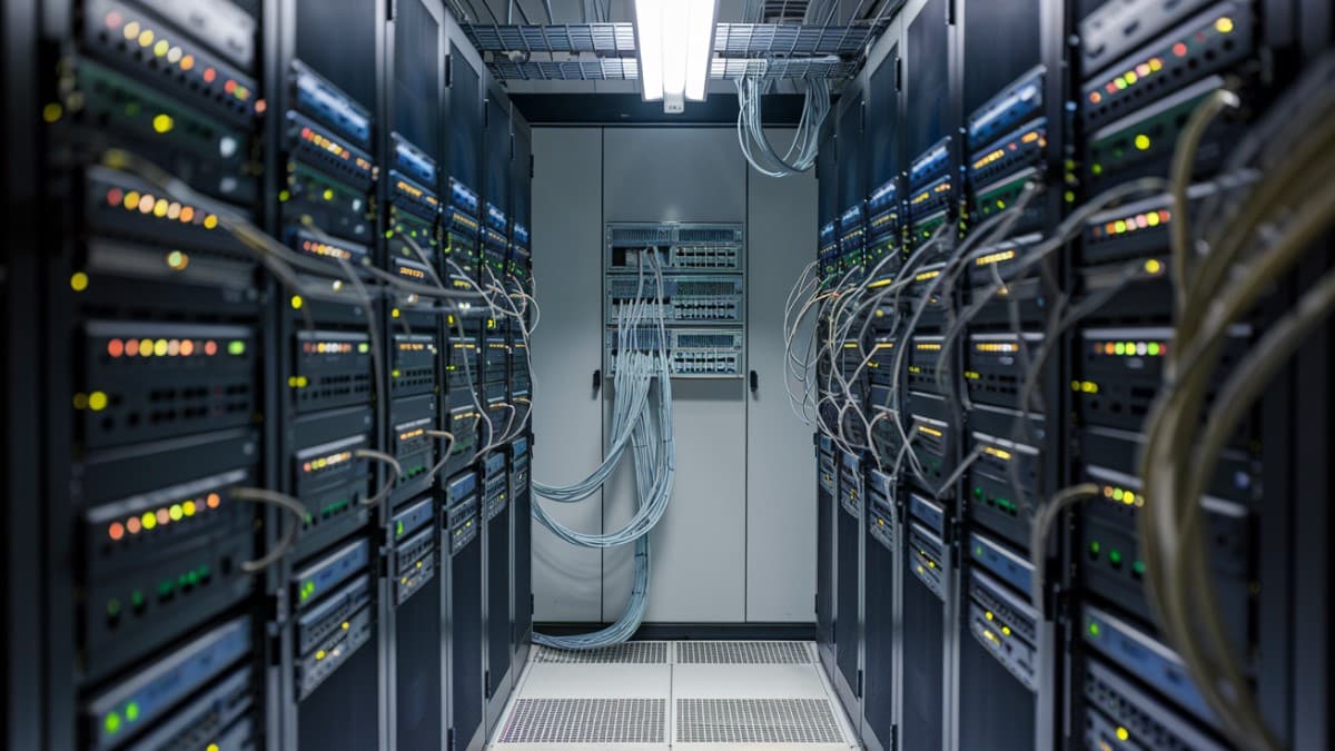 Serveurs avec câblage