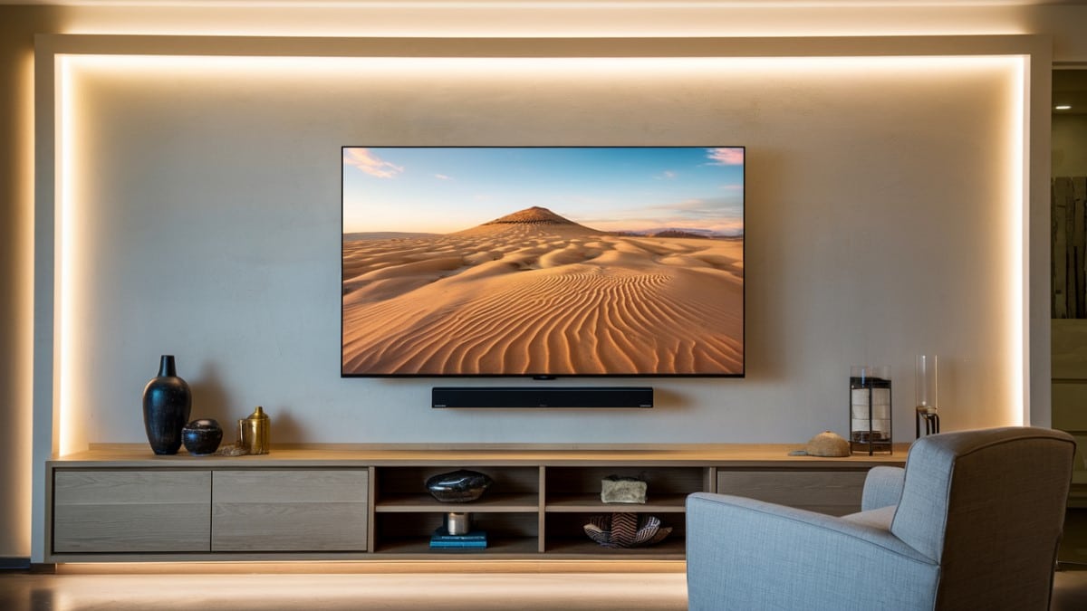 Écran TV dans salon