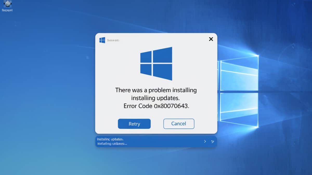 Notification erreur Windows