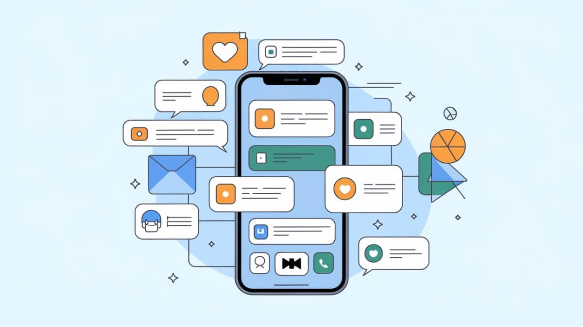 Écran rempli de notifications