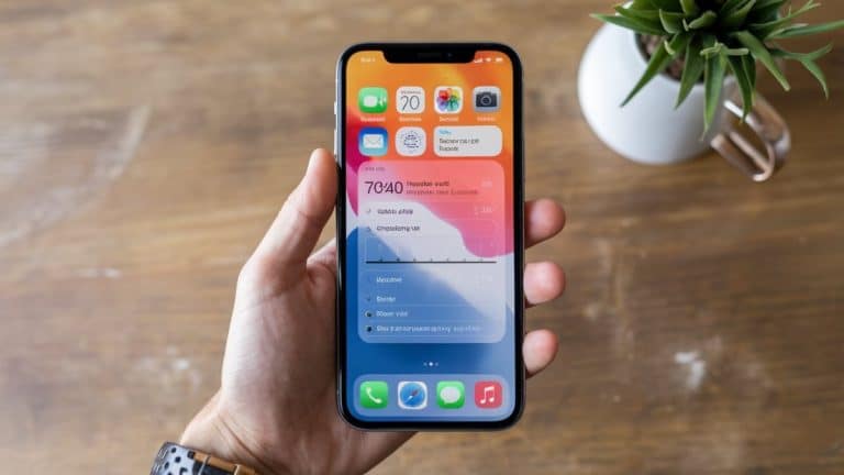 Main tenant un iPhone