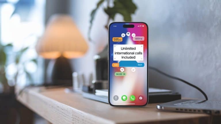 Smartphone avec options d'appels