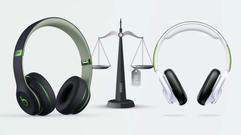 Casques audio en balance