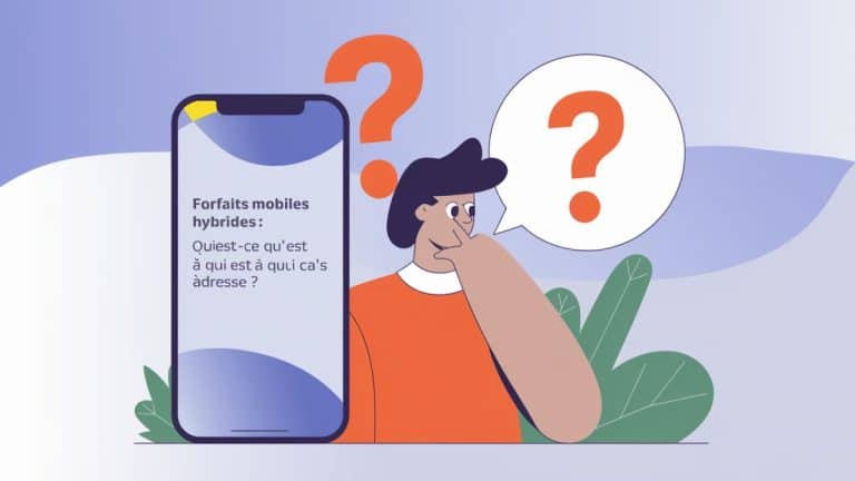 Illustration forfaits mobiles hybrides