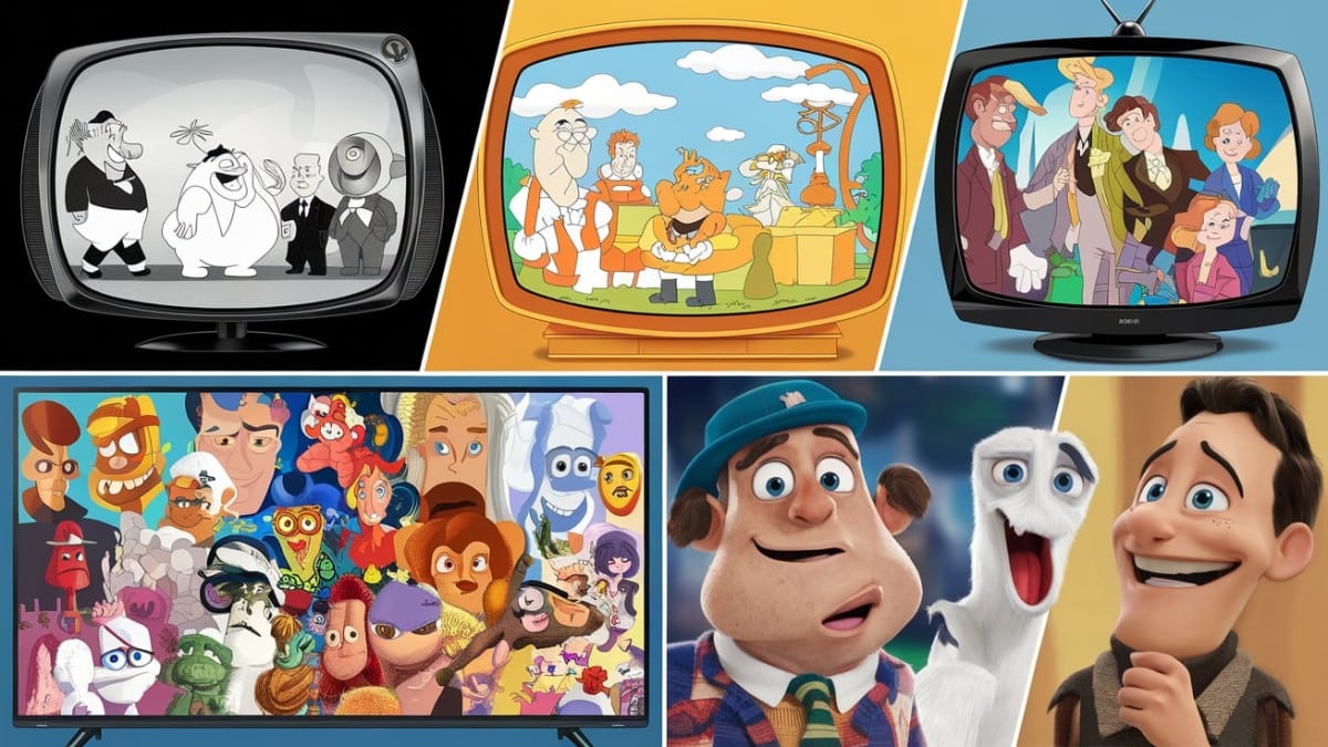 Collage d'animations populaires