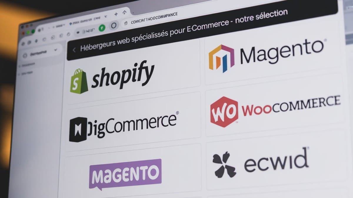 Logos plateformes e-commerce populaires