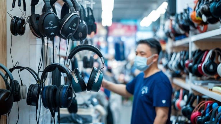 Rayon casques audio magasin