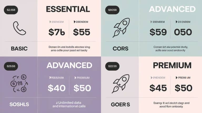 Comparaison des plans tarifaires