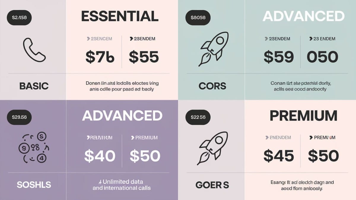 Comparaison des plans tarifaires