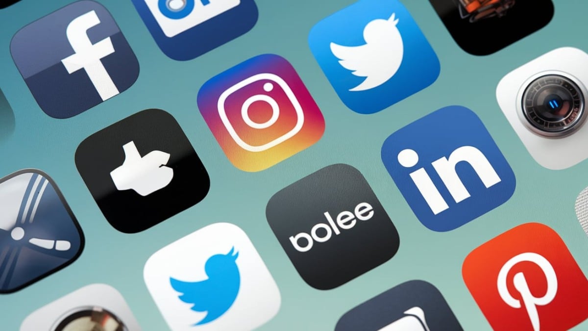 Logos d’applications sociales populaires