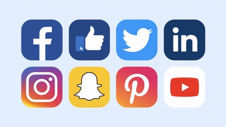 Logos de plateformes sociales