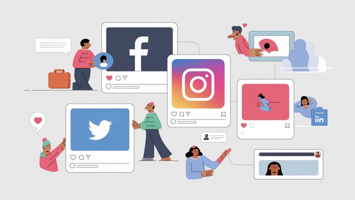 Connexion entre réseaux sociaux