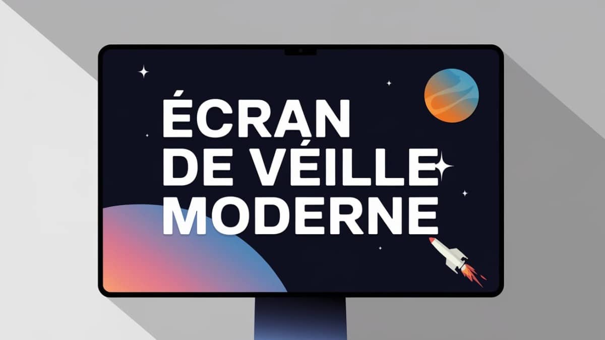 Écran de veille moderne