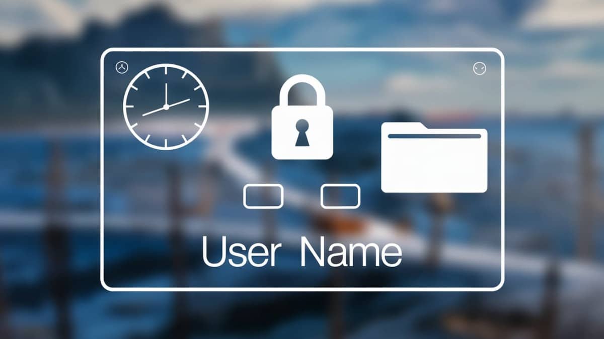 Écran de connexion utilisateur