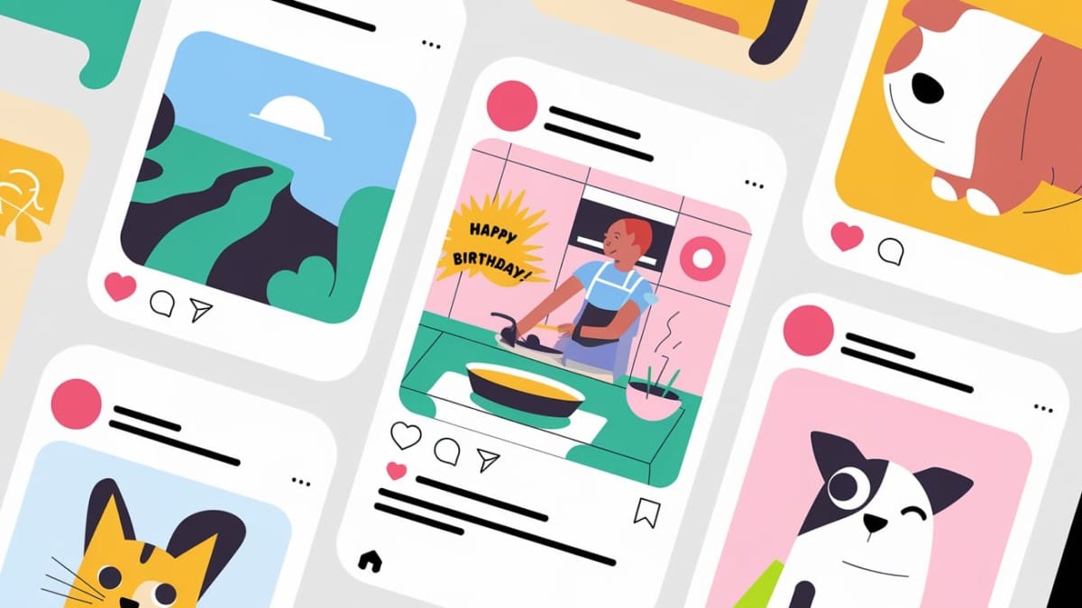 Collage de publications Instagram