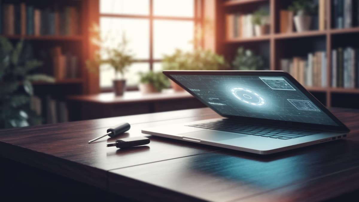 Laptop avec affichage holographique