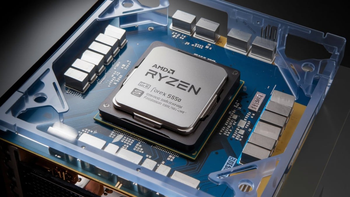 Processeur AMD Ryzen sur carte