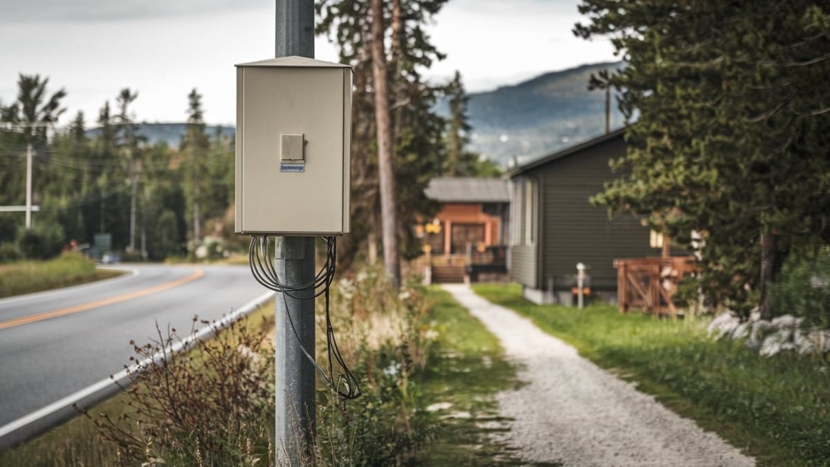Coffret électrique en extérieur