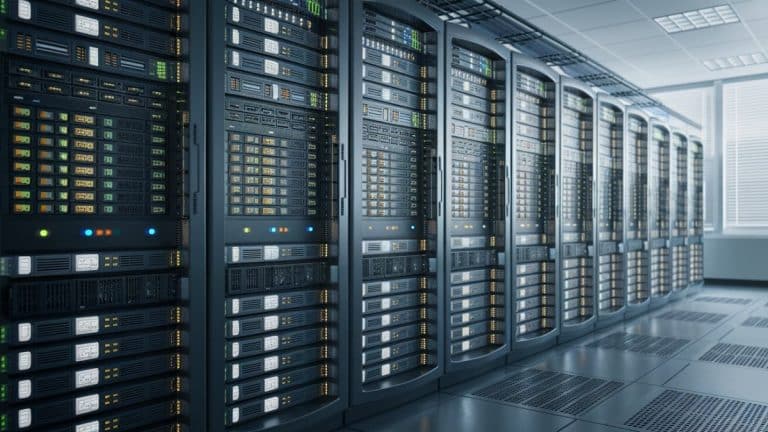 Salle de serveurs informatiques