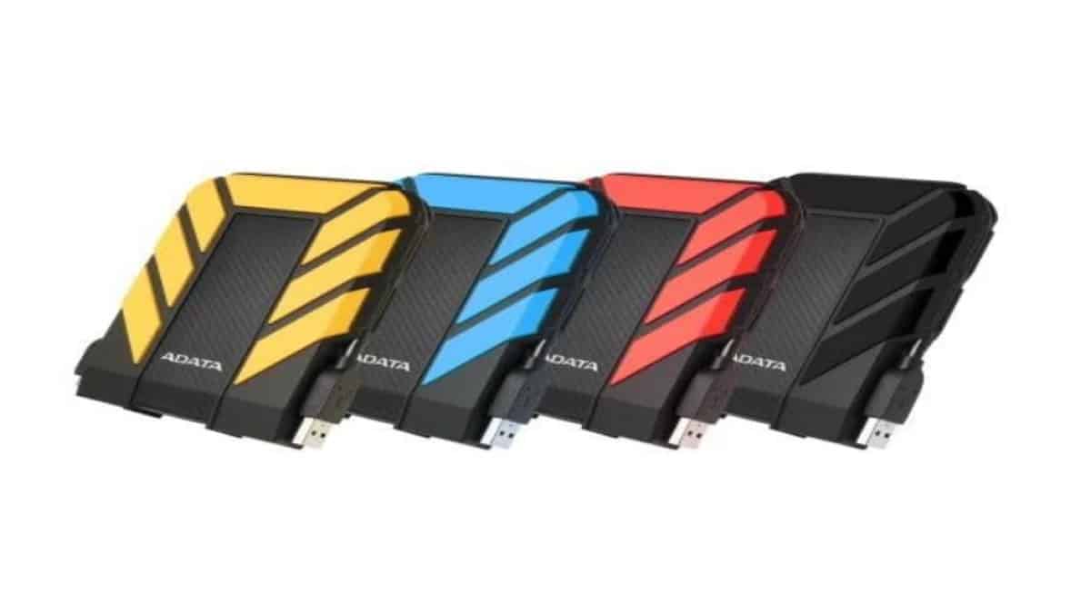 HDD ADATA antichoc colorés