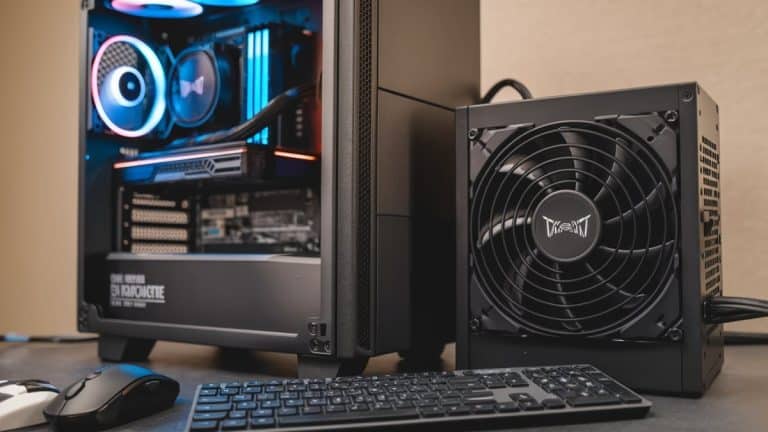 PC gamer et alimentation externe