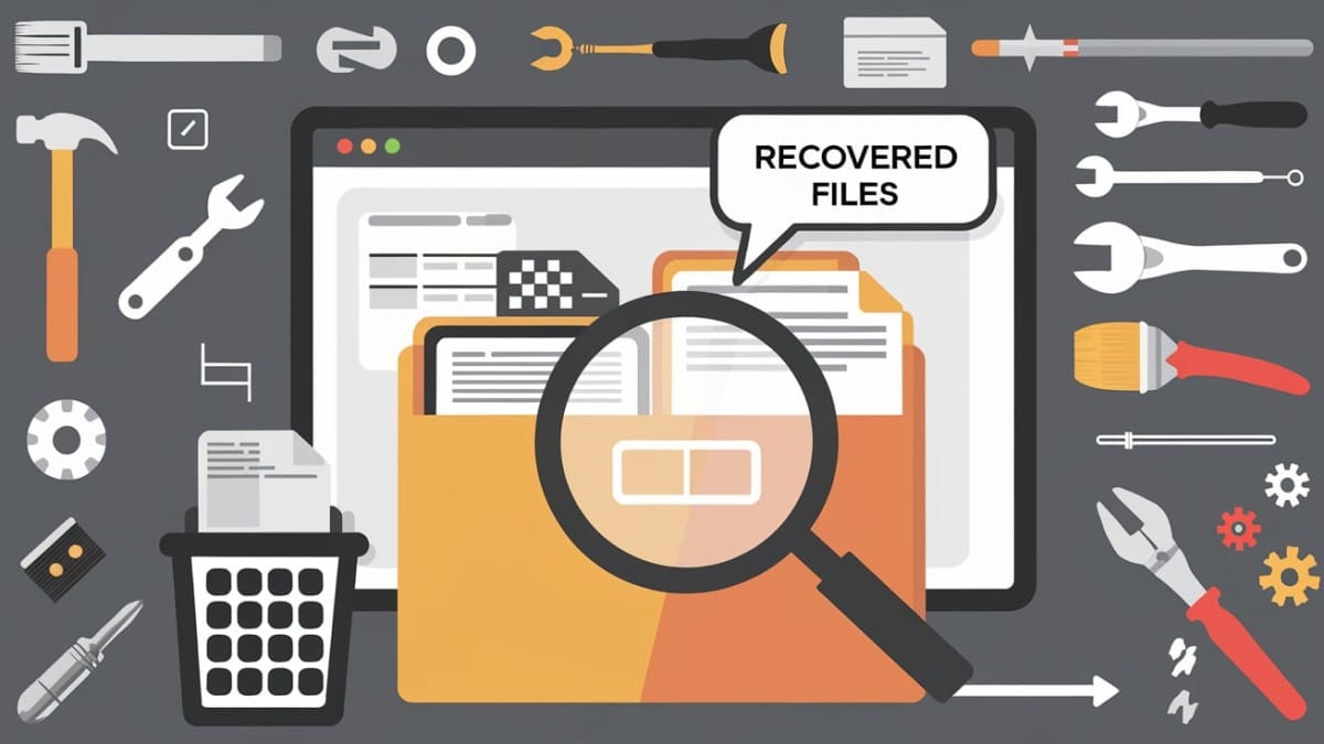 Fichiers restaurés ordinateur