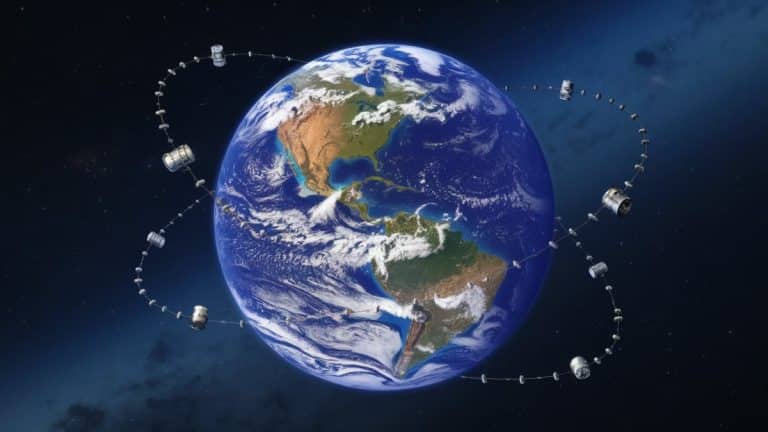 Satellites autour de la Terre