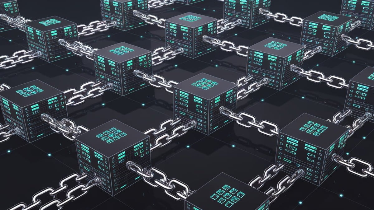 Représentation visuelle de blockchain