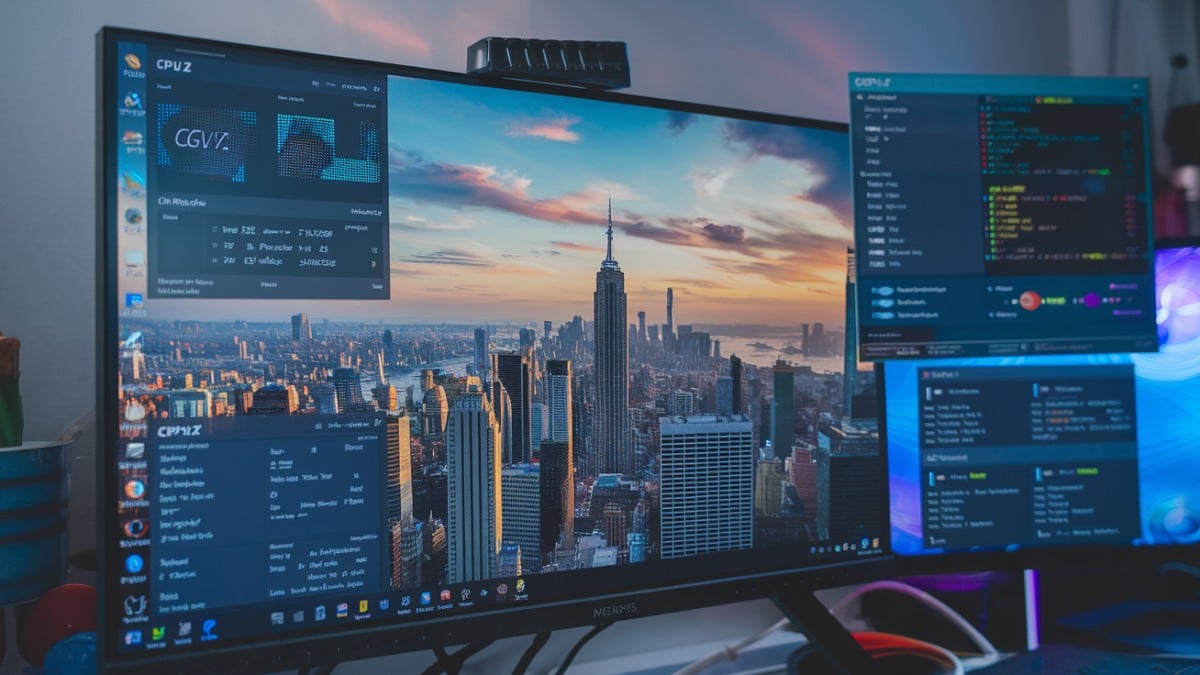 Bureau PC écran large