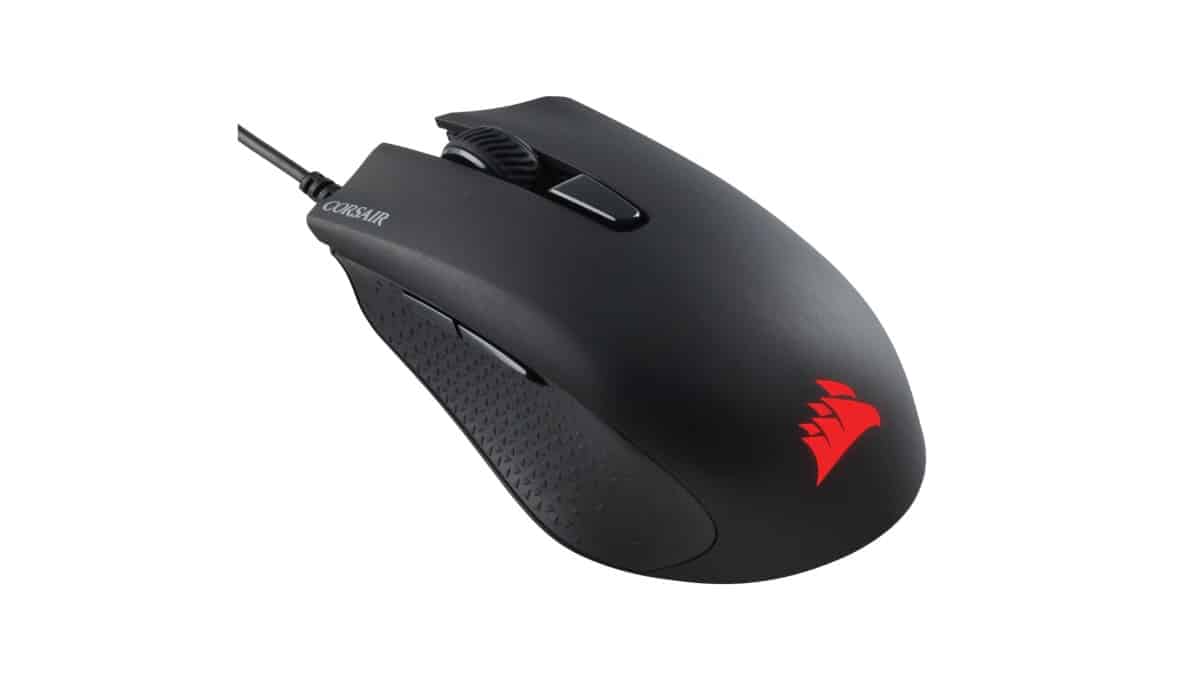 Souris Corsair noire filaire