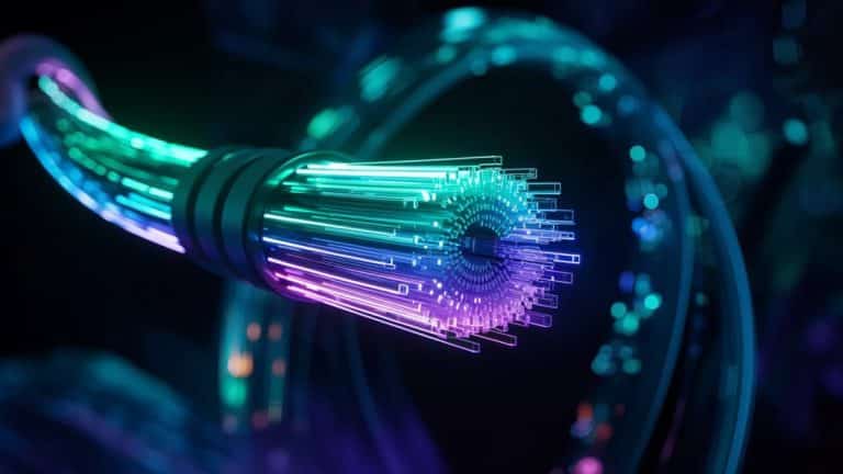 Fibre optique lumineuse
