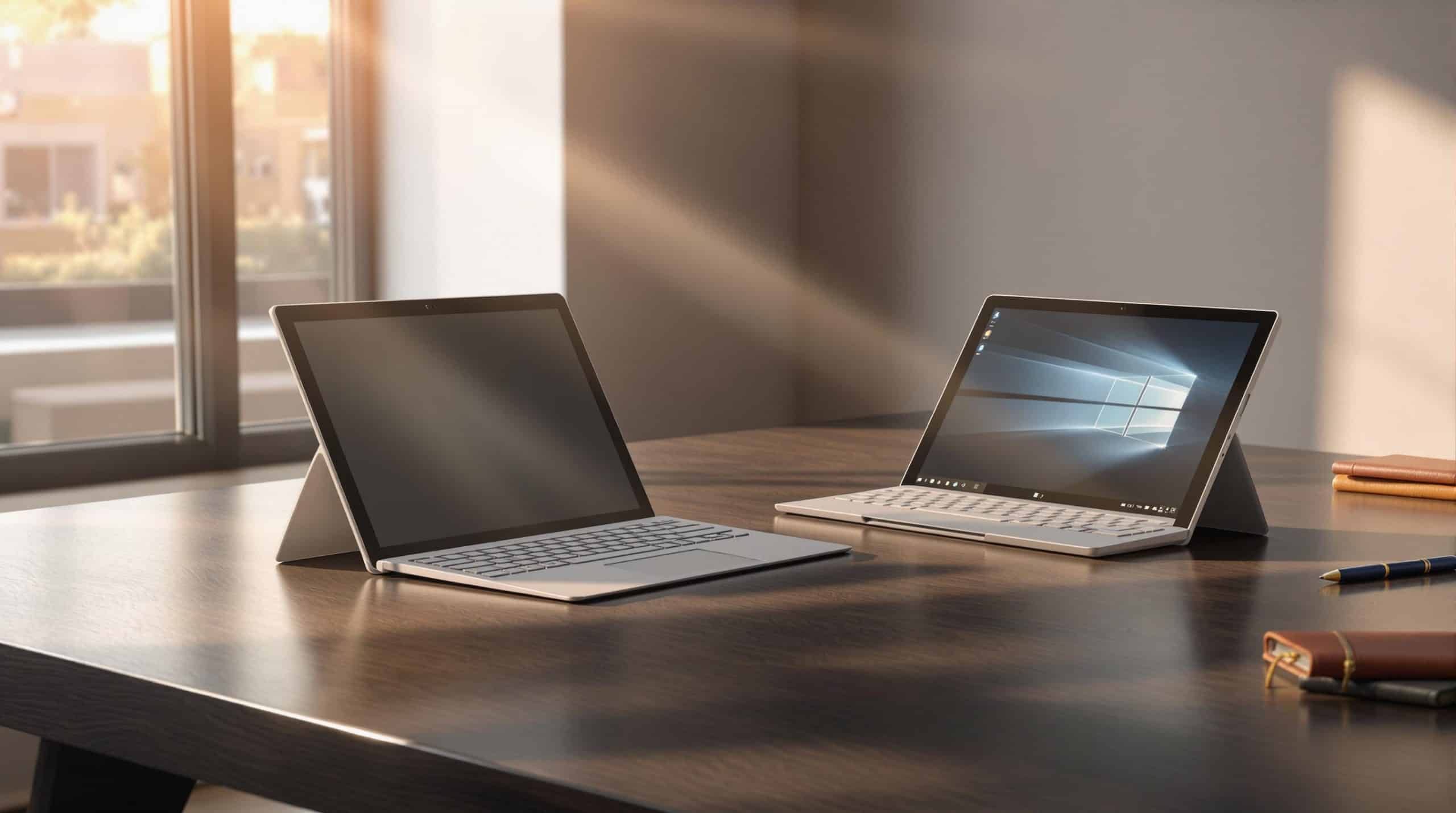 découvrez le microsoft surface pro, l'ordinateur portable 2-en-1 idéal pour tous vos besoins. alliant performance, flexibilité et design élégant, il s'adapte à toutes vos activités, que ce soit pour le travail, les études ou le divertissement. profitez d'une expérience unique avec un écran tactile haute résolution et une autonomie impressionnante.