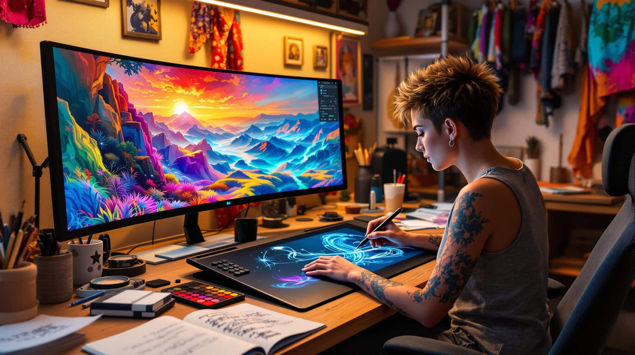 découvrez comment les tablettes graphiques wacom révolutionnent le travail des artistes en offrant des outils précis et innovants. plongez dans l'univers créatif où technologie et art se rencontrent pour libérer votre potentiel artistique.