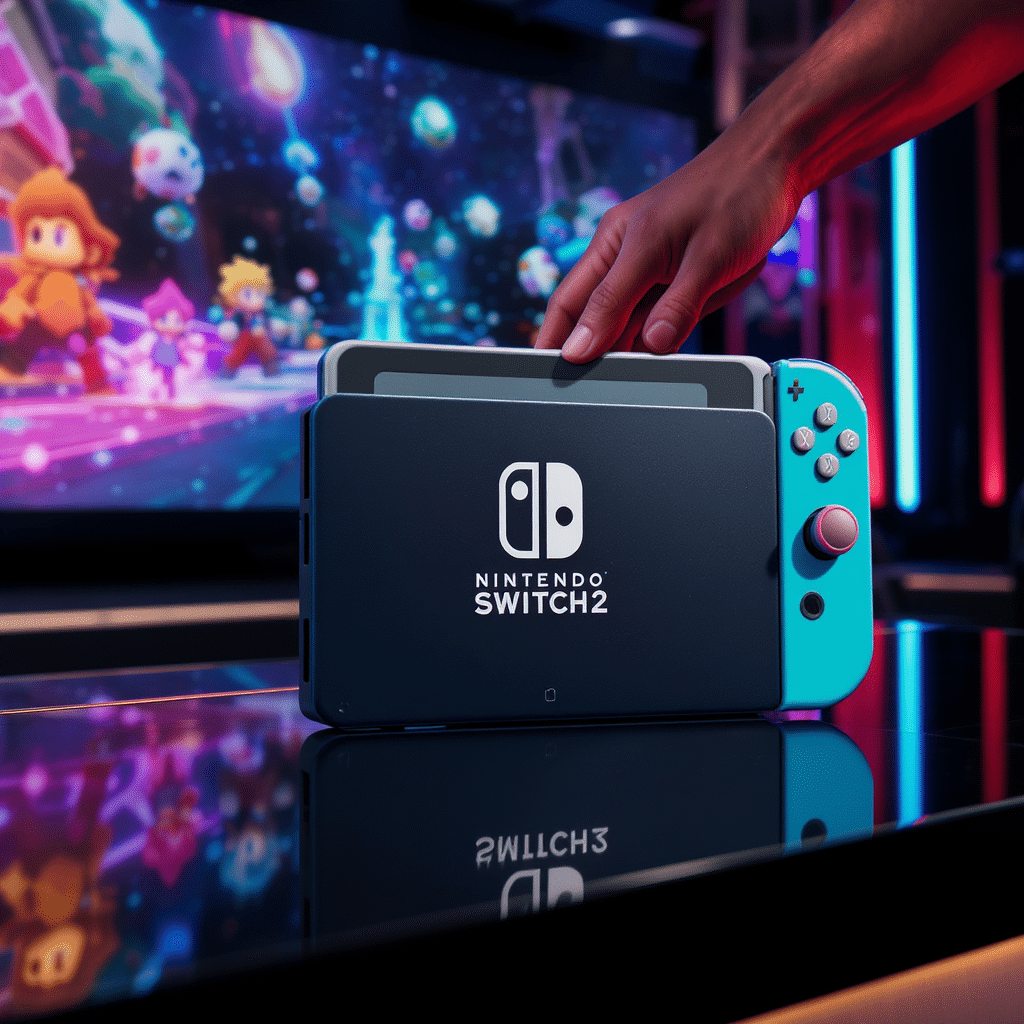 découvrez les premières images officielles de la nintendo switch 2, la console tant attendue qui promet une expérience de jeu révolutionnaire. plongez dans l'univers de nintendo avec ses nouveautés captivantes et sa technologie avancée.