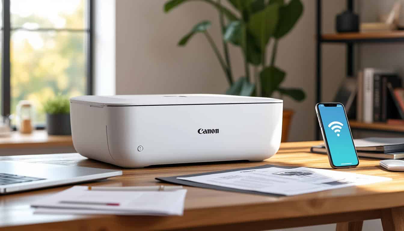 découvrez l'imprimante canon wifi et mobile, idéale pour imprimer facilement depuis votre smartphone android ou iphone. profitez d'une connectivité sans fil et d'une qualité d'impression exceptionnelle pour tous vos documents et photos.