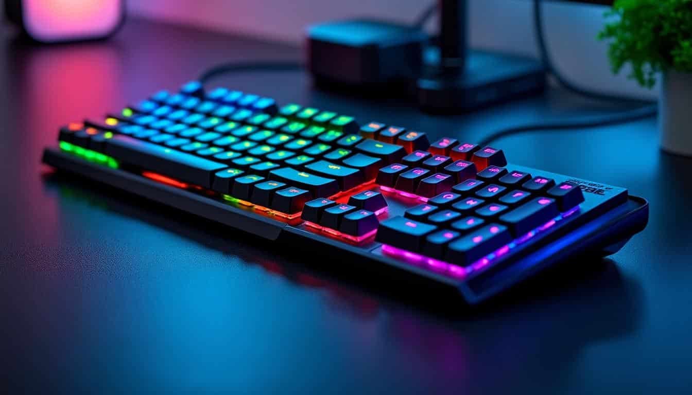 découvrez le clavier steelseries apex pro, un périphérique de jeu révolutionnaire disponible en plusieurs couleurs éclatantes. profitez d'une personnalisation ultime avec des switches réglables et une expérience de frappe inégalée pour tous vos jeux.
