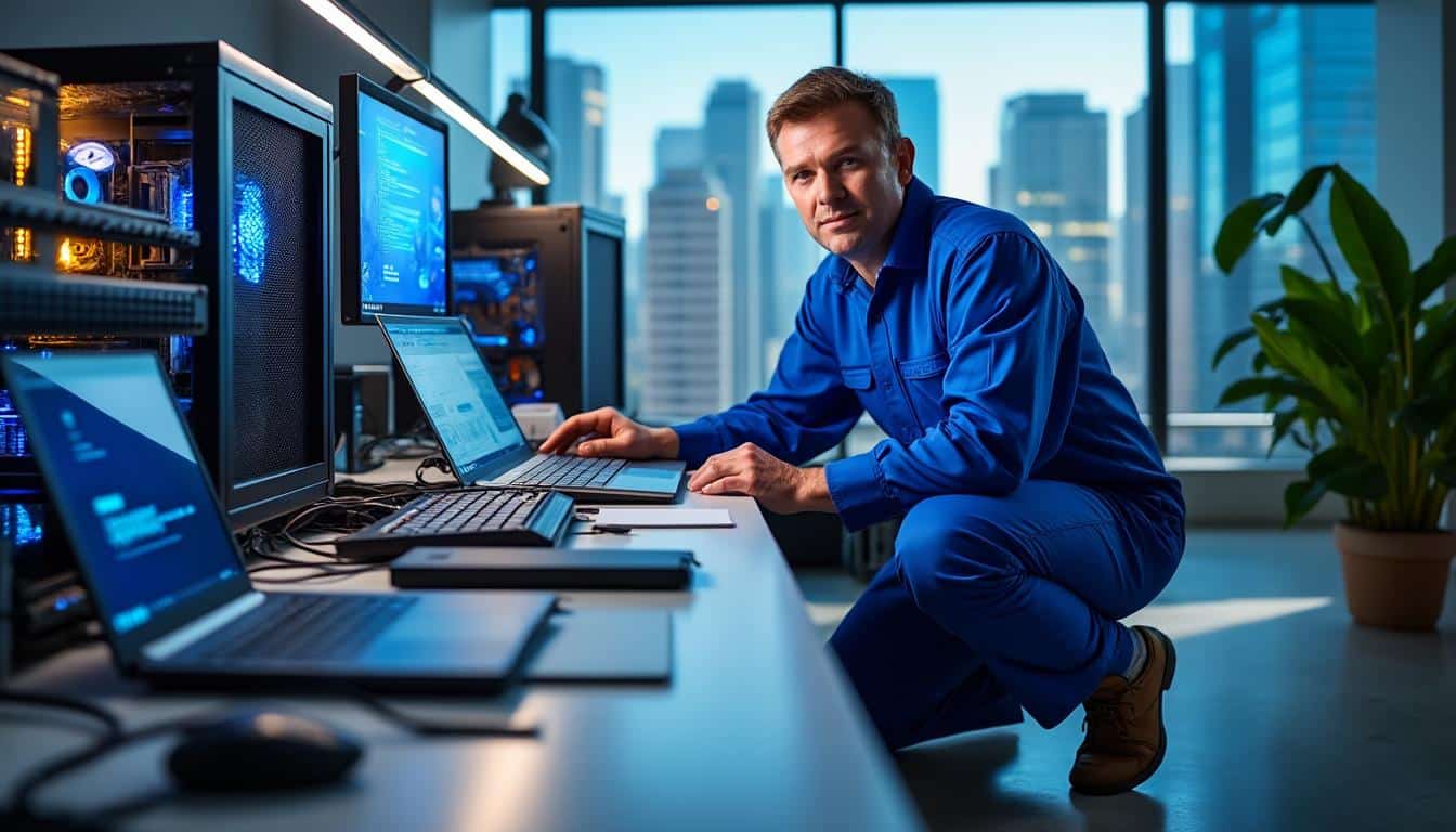 découvrez le rôle crucial du technicien informatique dans la maintenance et le déploiement de matériel. apprenez comment ces experts garantissent le bon fonctionnement des systèmes informatiques et optimisent les installations pour une performance maximale.