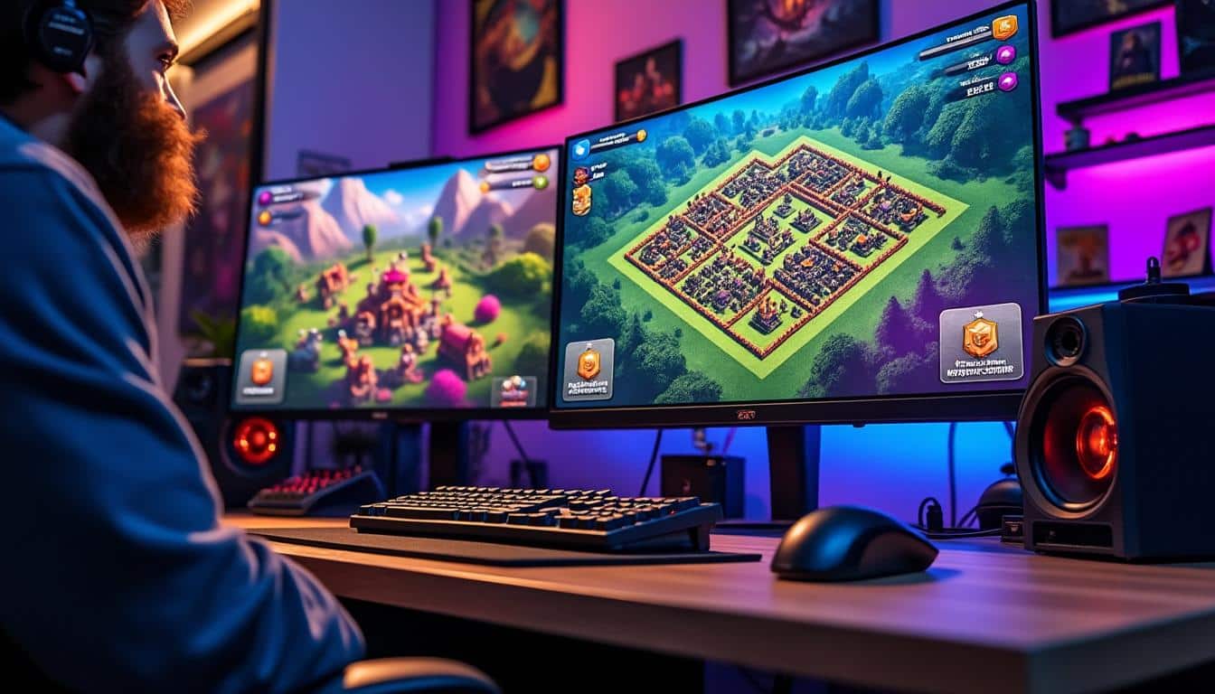 découvrez comment jouer à clash of clans sur pc facilement grâce à notre guide étape par étape. profitez d'une expérience optimale sur grand écran et améliorez vos performances dans le jeu !