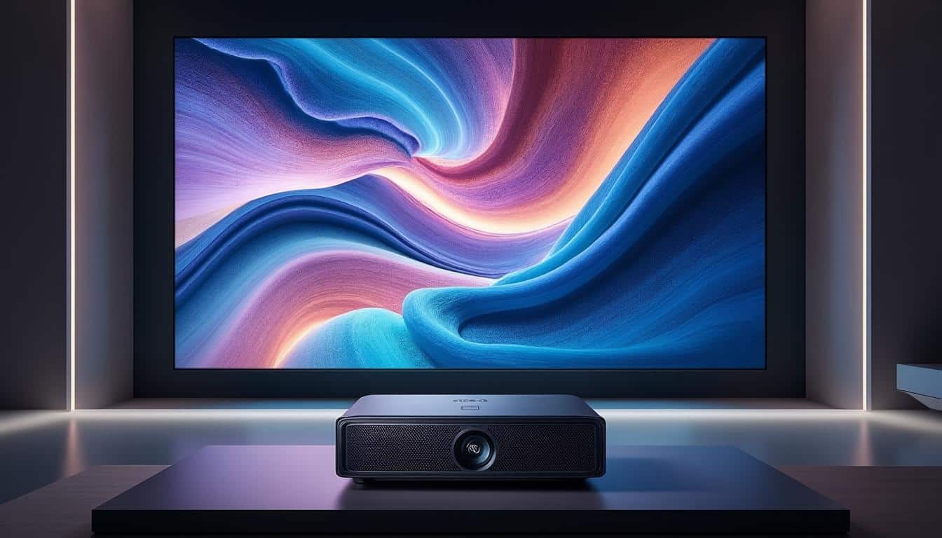 découvrez le projecteur samsung the premiere, capable de projeter des images en 8k à quelques centimètres du mur seulement. profitez d'une expérience cinéma immersive grâce à sa technologie ultra-courte focale et à une qualité d'image exceptionnelle.